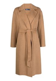 Polo Ralph Lauren belted-waist wrap coat - Marrone