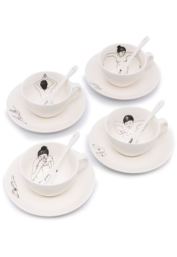 pols potten Undressed ceramic tea set - Bianco