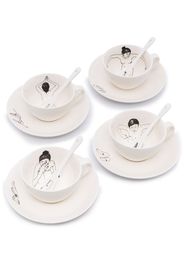 pols potten Undressed ceramic tea set - Bianco