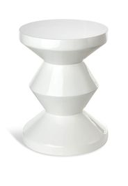 POLSPOTTEN Sgabello a zig zag - Bianco