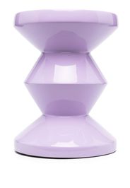 POLSPOTTEN Zig Zag lacquered stool - Viola