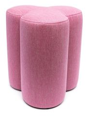 POLSPOTTEN Clover bouclé stool - Rosa