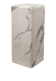 POLSPOTTEN Piedistallo effetto marmo (76,2cm x 33cm) - Bianco