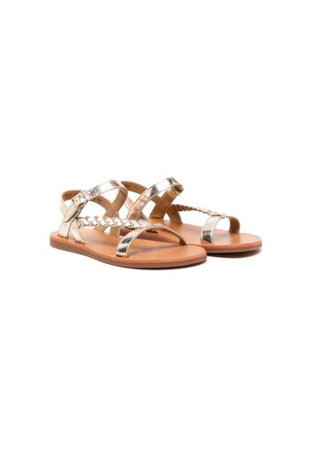 Pom D'api braid-detail sandals - Oro