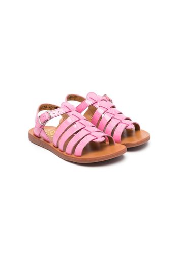 Pom D'api patent leather open-toe sandals - Rosa