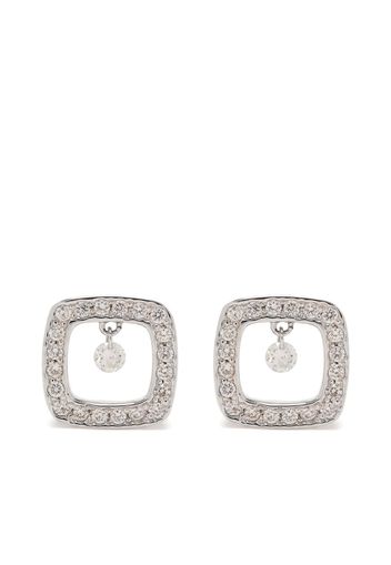 PONTE VECCHIO 18kt white gold Vega diamond stud earrings - Argento