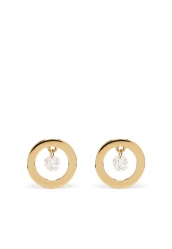 PONTE VECCHIO 18kt yellow gold Vega white diamond earrings - Oro