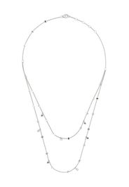 PONTE VECCHIO 18kt white gold diamond layered necklace - Argento