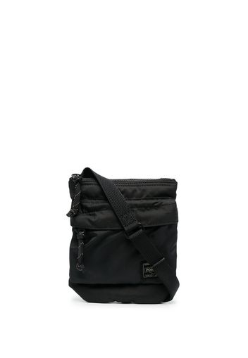 Porter-Yoshida & Co Borsa messenger con applicazione - Nero