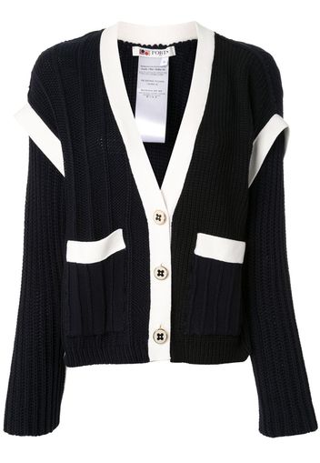 Cardigan con dettagli a contrasto