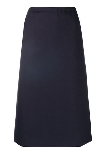 high-waist midi skirt