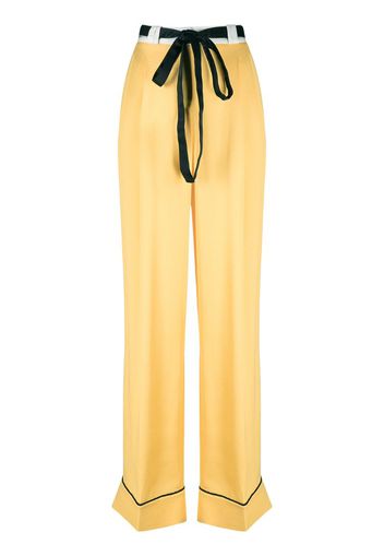 high-waisted wide-leg trousers