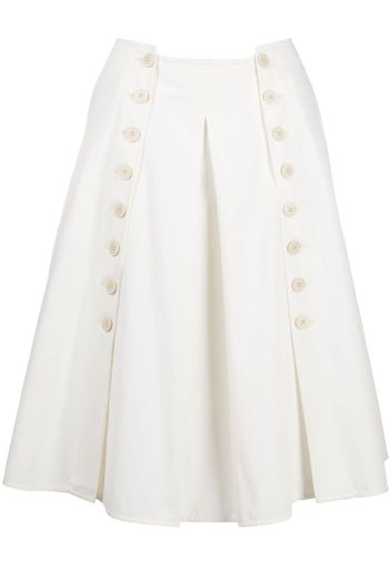 Ports 1961 A-line pleated midi skirt - Bianco