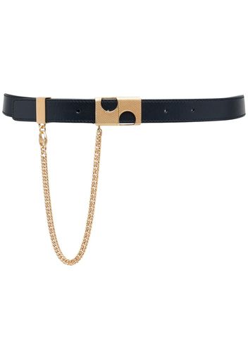 Ports 1961 chain-link leather belt - Blu