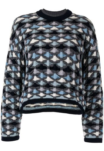 Ports 1961 textured-knit jumper - Blu