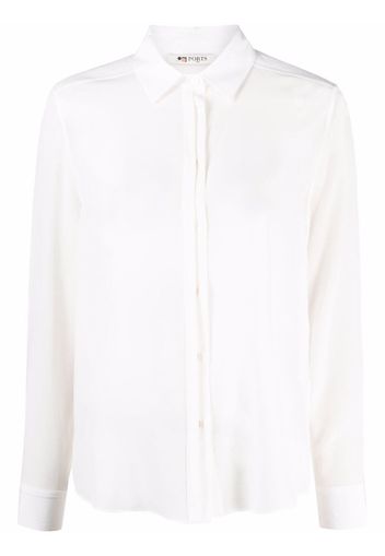 Ports 1961 longsleeved silk shirt - Bianco