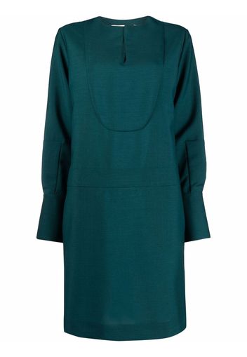 Ports 1961 mohair-blend long-sleeved dress - Verde