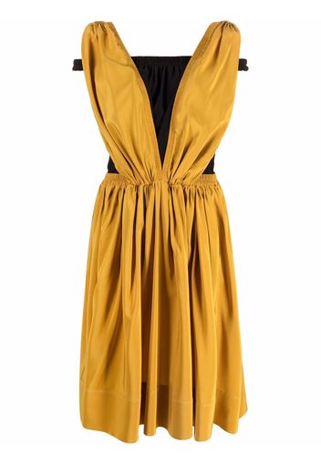 Ports 1961 layered silk midi dress - Giallo