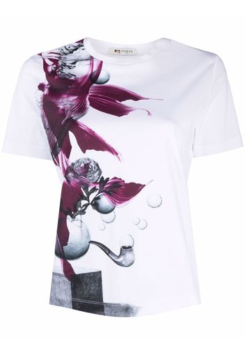 Ports 1961 T-shirt con stampa - Bianco