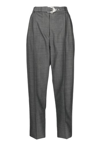 Ports 1961 belted tapered-leg trousers - Grigio