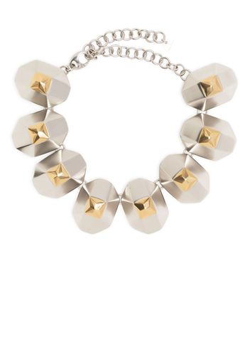 Ports 1961 Choker bicolore - Argento