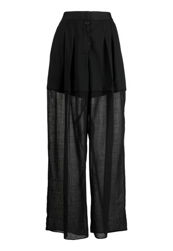 Ports 1961 Pantaloni a vita alta - Nero