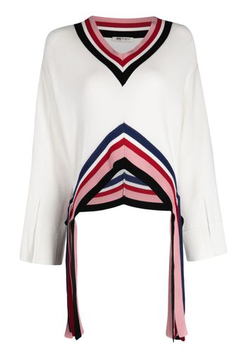 Ports 1961 Maglione con scollo a V - Bianco