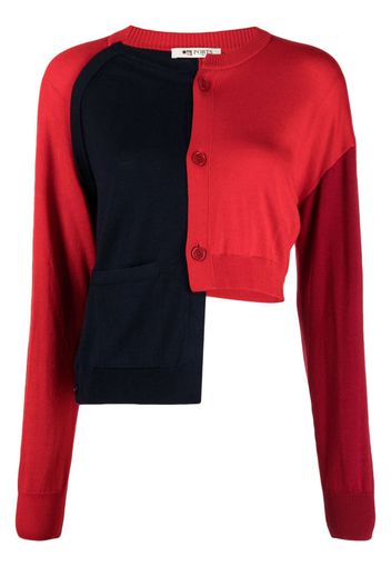 Ports 1961 Cardigan con design color-block - Rosso