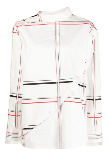 Ports 1961 check-print button-up shirt - Bianco