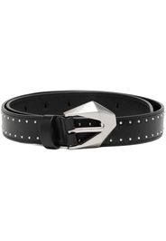 Ports 1961 studded leather buckle belt - Nero