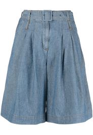 Ports 1961 Shorts denim con cintura - Blu