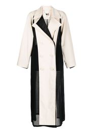 Ports 1961 double-breasted panelled trench coat - Toni neutri