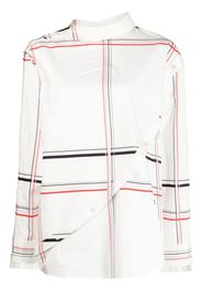 Ports 1961 check-print button-up shirt - Bianco