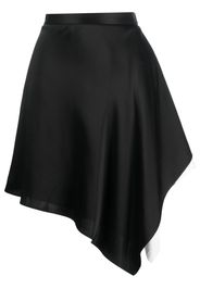 Ports 1961 asymmetric satin miniskirt - Nero