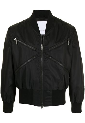 Ports V Bomber con zip - Nero