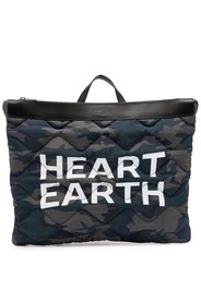 Ports V Zaino con stampa camouflage Heart Earth - Blu