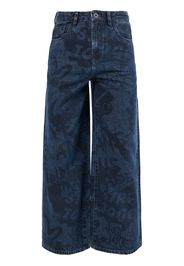 Ports V Jeans con stampa - Blu