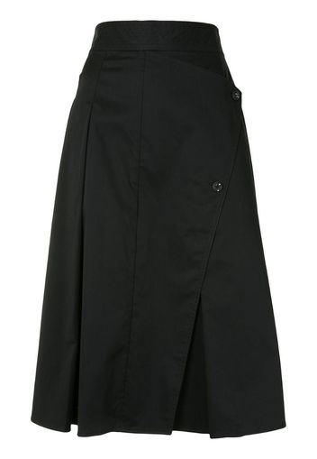 high-waist midi skirt