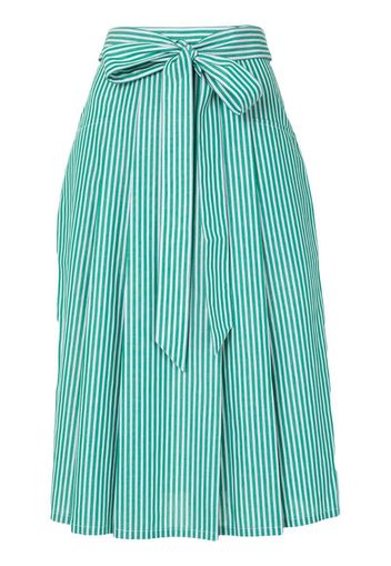 pinstripe print high waist skirt