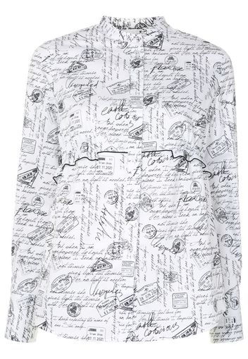 handwriting print shirt