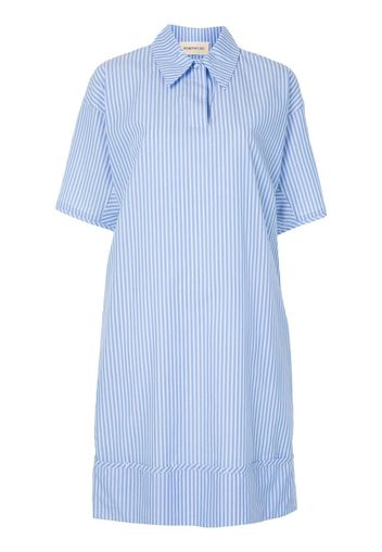 pinstripe shirt dress