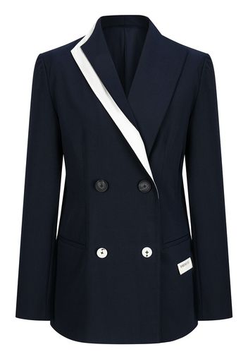 PortsPURE Blazer doppiopetto con dettaglio a contrasto - Blu