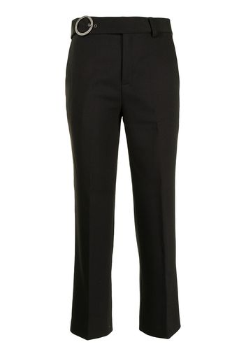 PortsPURE Pantaloni con cintura crop - Nero