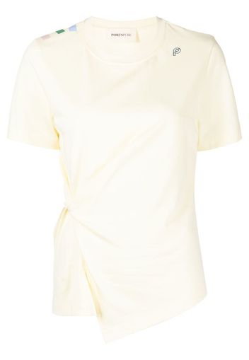 PortsPURE T-shirt con ricamo - Giallo