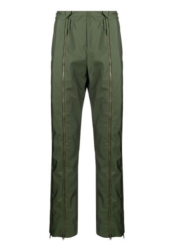 Post Archive Faction Pantaloni dritti con zip - Verde