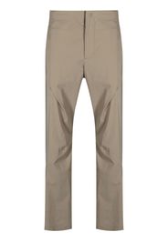 Post Archive Faction mid-rise cotton-blend trousers - Verde