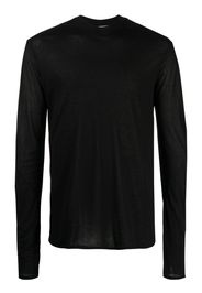 Post Archive Faction mock-neck lyocell top - Nero