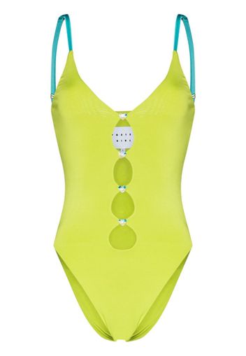 POSTER GIRL Costume intero con dettaglio cut-out - Verde