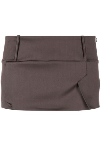 POSTER GIRL Suzan Micro mini skirt - Marrone