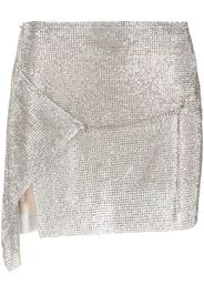 POSTER GIRL Winona crystal-embellished skirt - Argento